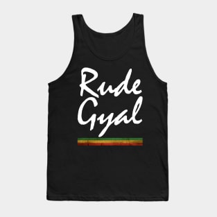 Rude Gyal, Rasta, Funny, Jamaica Tank Top